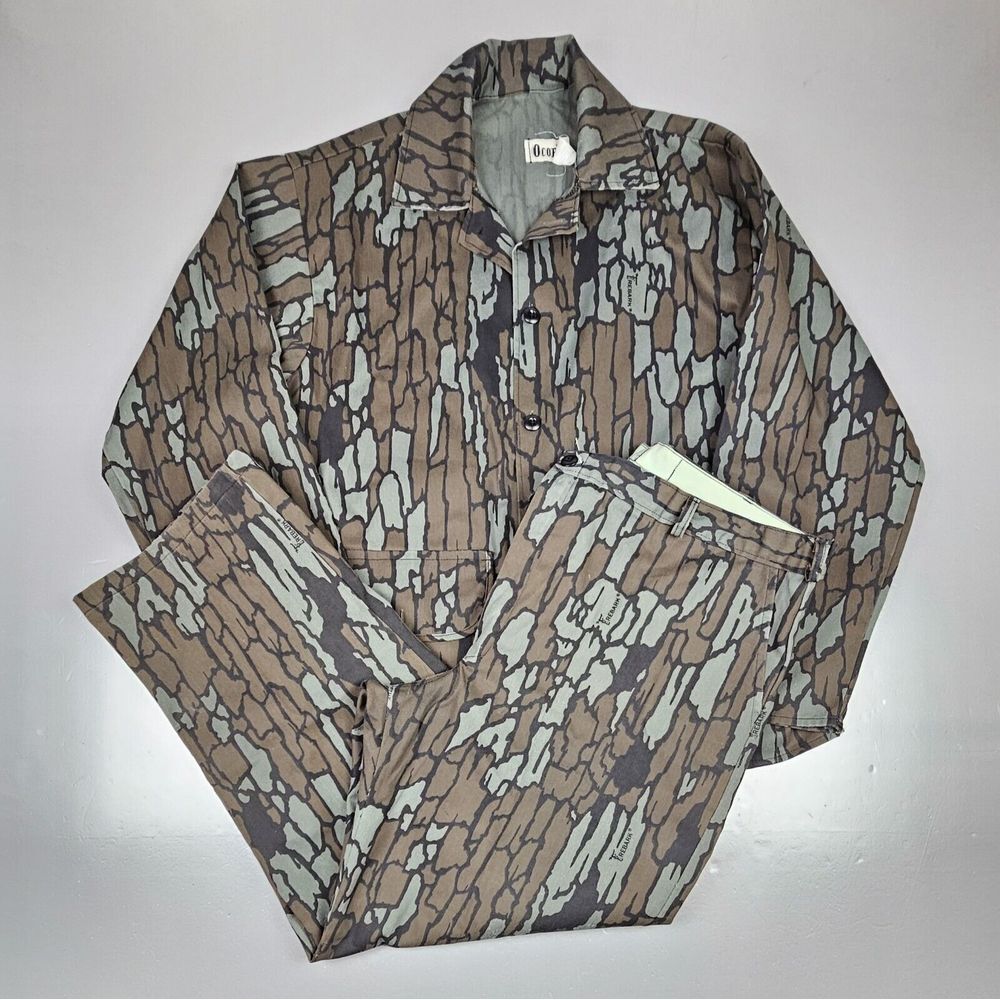 Ocoee Camouflage‎ Outfit Mens XL. Vintage Trebark Longsleeve Hunting Outdoor.